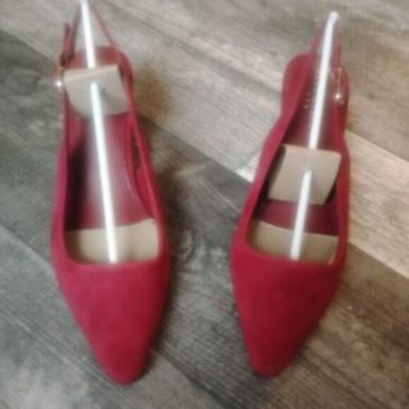 Marc Fisher LTD Women's Size 10M Dark Red Suede Kory Kitten Heels - NWT - Picture 3 of 7